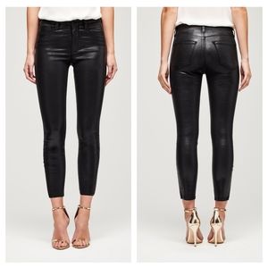 L'agence Margot Black Coated Jeans